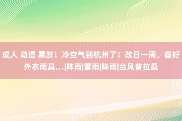 成人 动漫 暴跌！冷空气到杭州了！改日一周，备好外衣雨具…|阵雨|雷雨|降雨|台风普拉桑